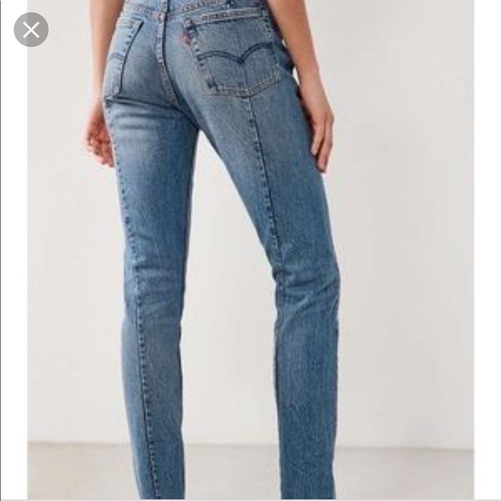 Levi altered 501 skinny